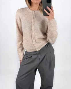 AGATE strik cardigan, beige