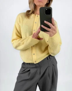 AGATE strik cardigan, gul