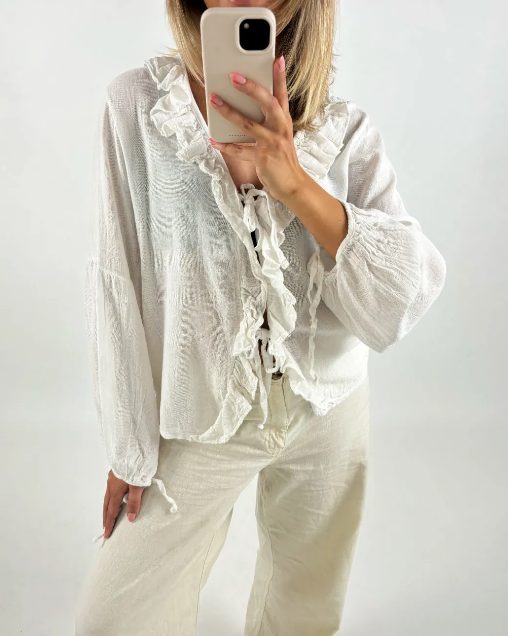 ALANI bluse, hvid