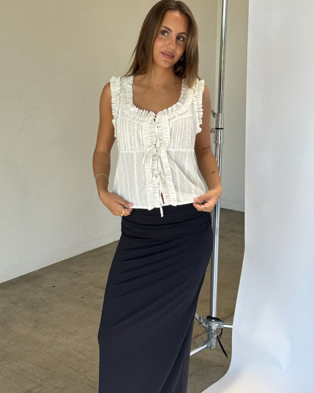 AMANDA top, hvid