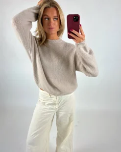 AMIRAH strik, beige