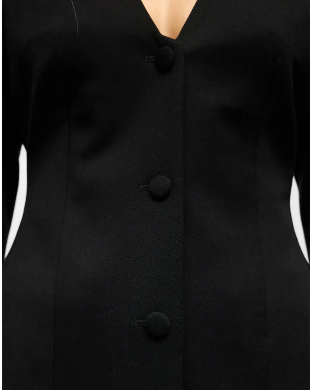 ARIA fitted blazer, sort