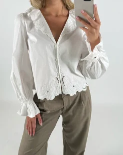 ASPEN bluse, hvid