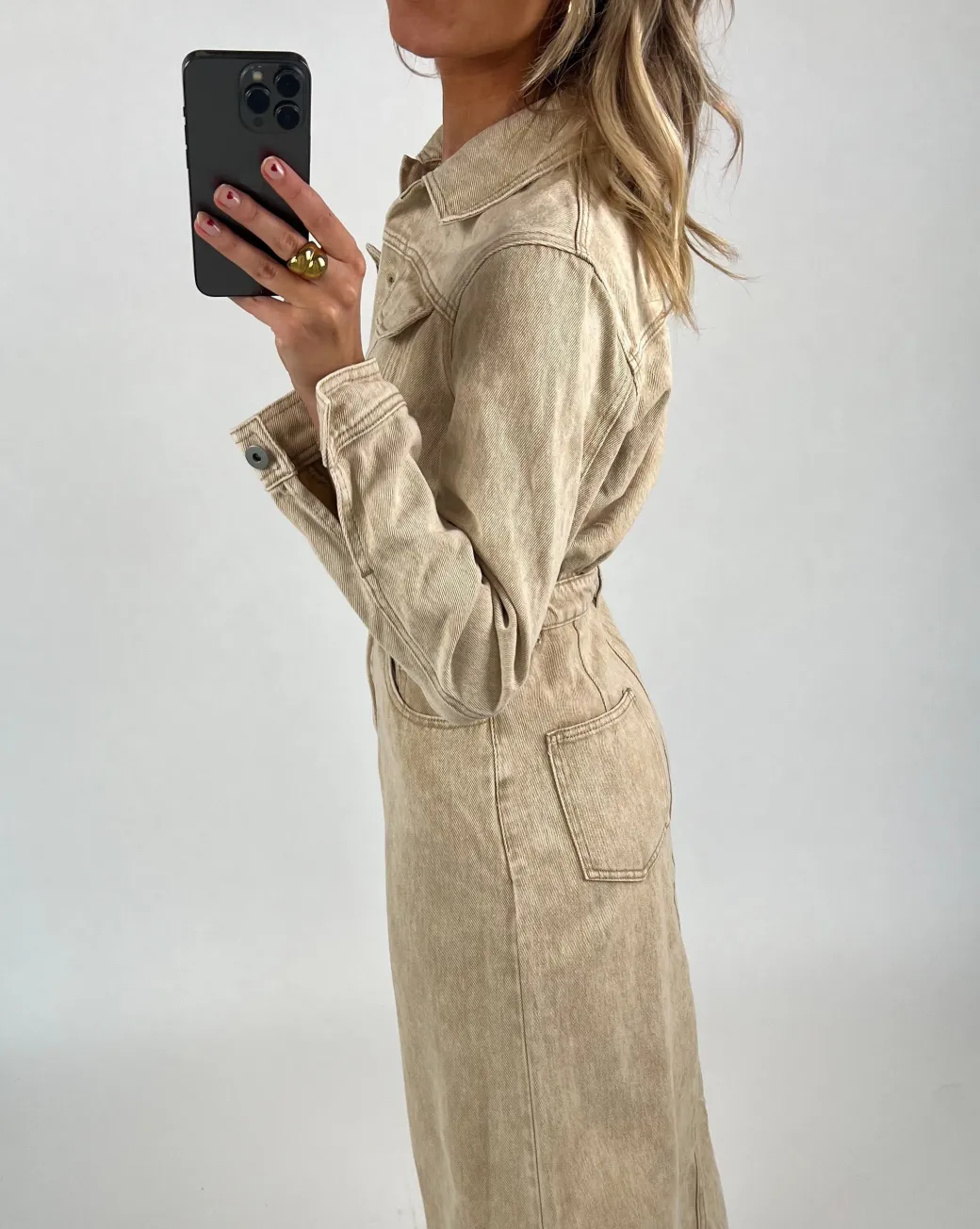 AYA kjole, beige