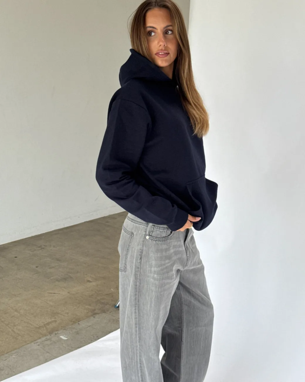 BASIC hoodie, navy