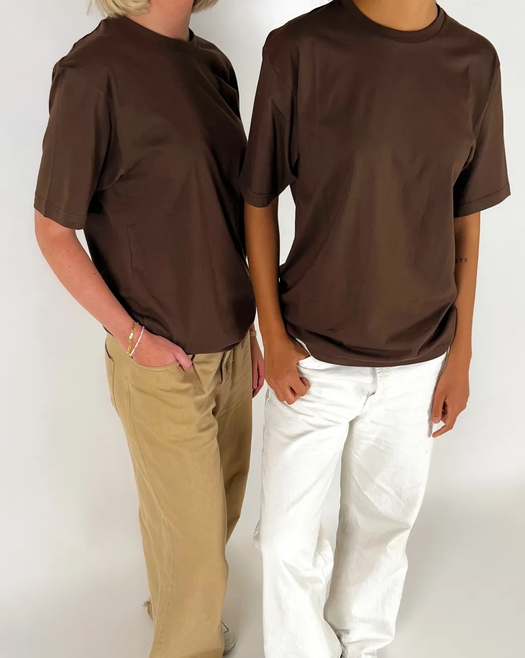 BASIC t-shirt, brun
