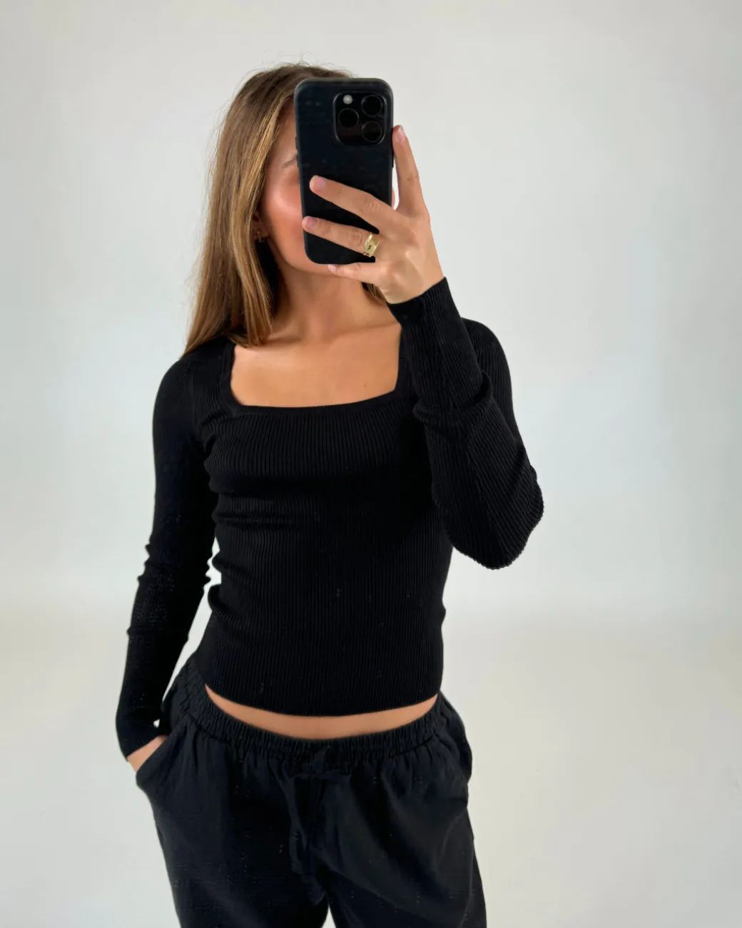 BERTHA bluse, sort