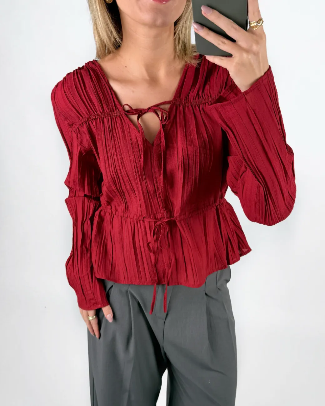 BREA bluse, rød