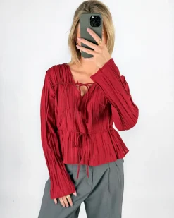 BREA bluse, rød