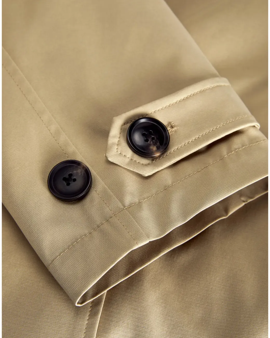 CARLIE kort trenchcoat, beige