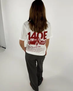 CAR t-shirt, hvid/rød