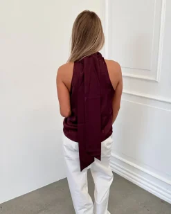 CHILLI top, bordeaux