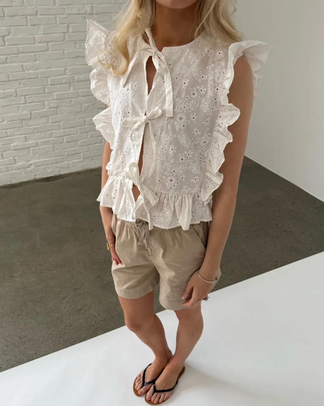 CILIE bluse, hvid