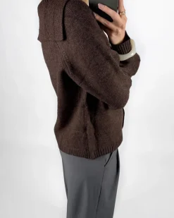 CLARE cardigan, brun