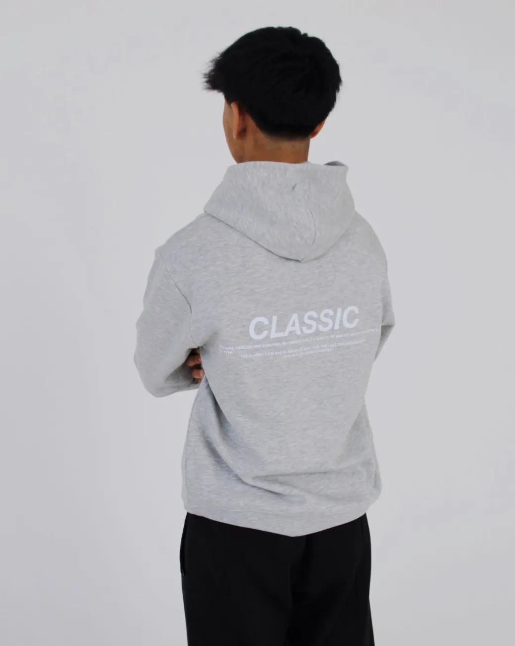 CLASSIC hoodie, grå