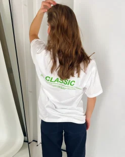 CLASSIC t-shirt, hvid/grøn