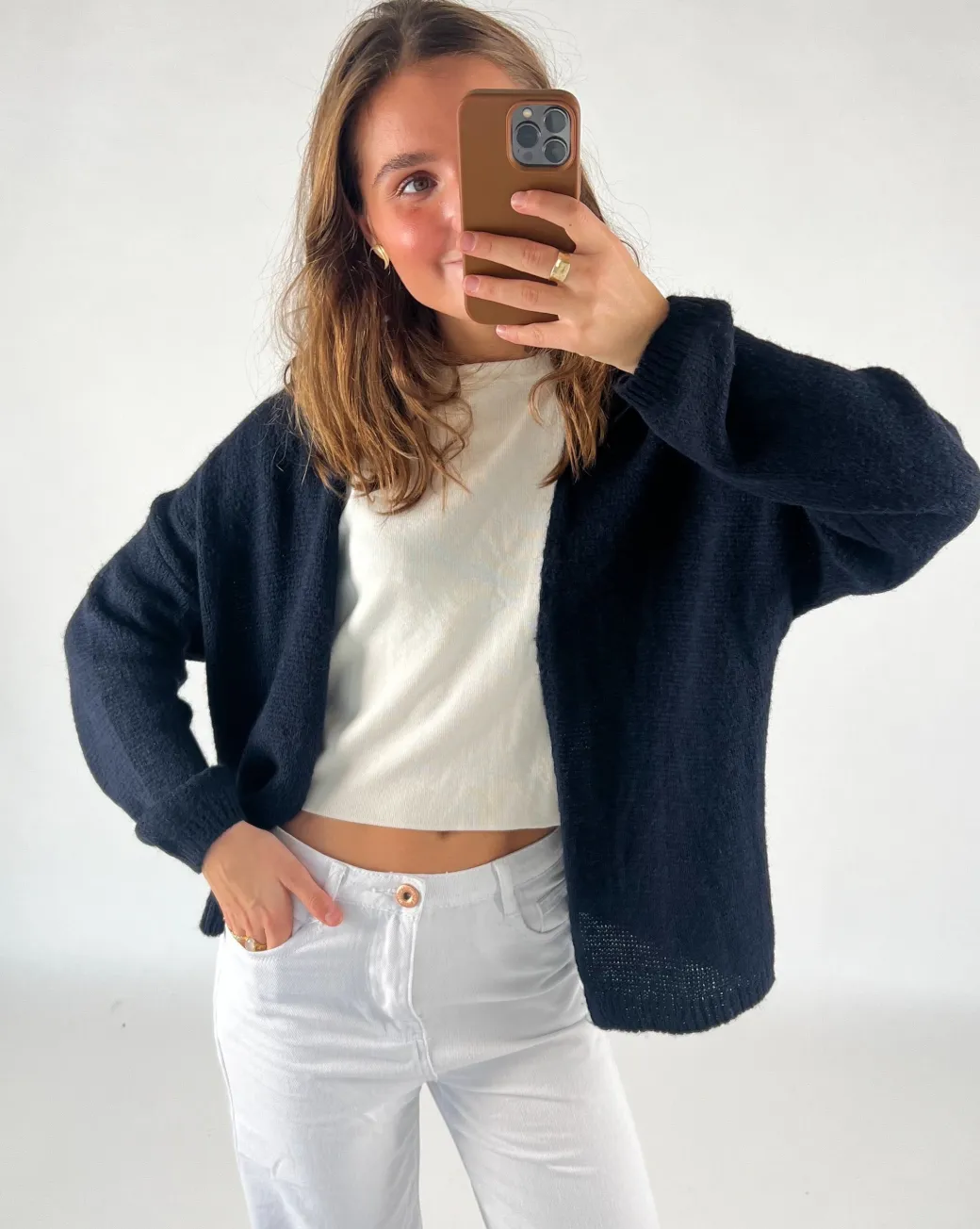 CLEO cardigan, dark navy