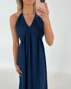 COLETTE maxi kjole, navy