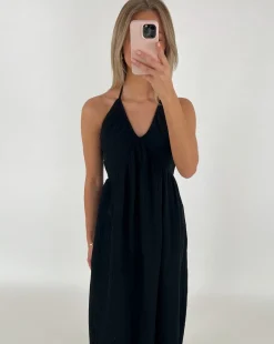 COLETTE maxi kjole, sort