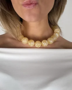 CORALINE halskæde, beige