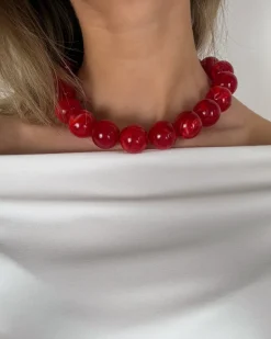 CORALINE halskæde, rød