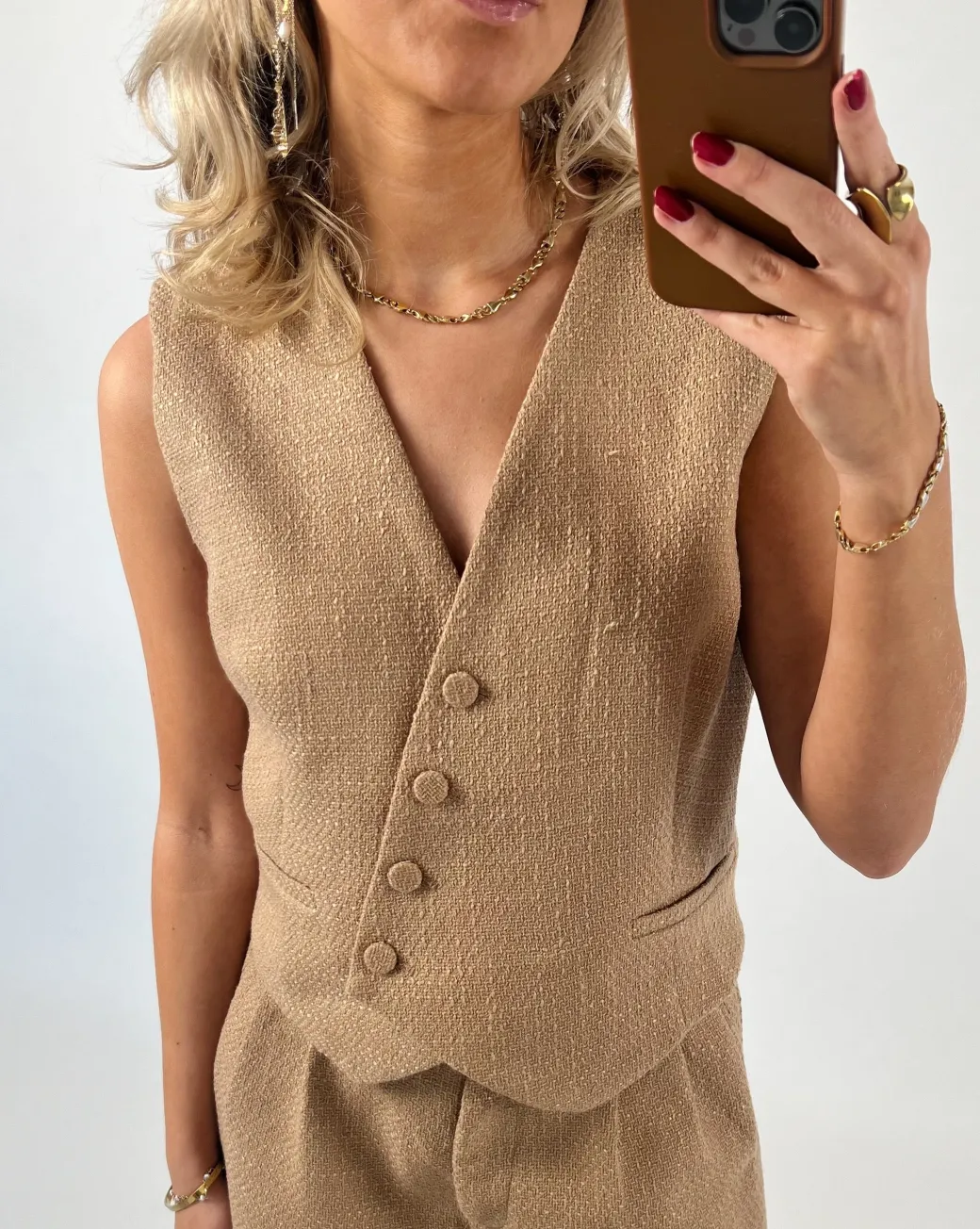 COVE vest, beige