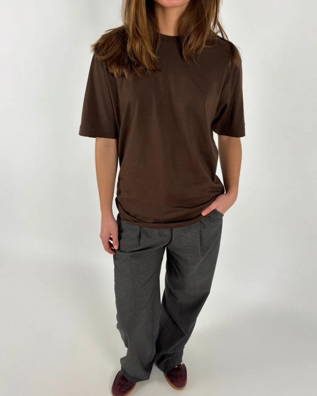 COWBOY t-shirt, brun/beige