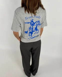 COWBOY t-shirt, grå/blå