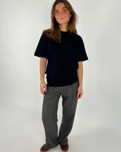 COWBOY t-shirt, navy/gul