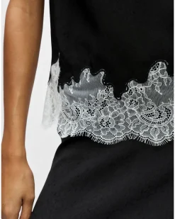 DALME blonde top, sort