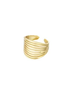 DINNA ring, guldfarvet