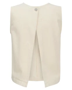 DORA denim top, beige
