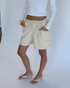 DORA shorts denim, beige