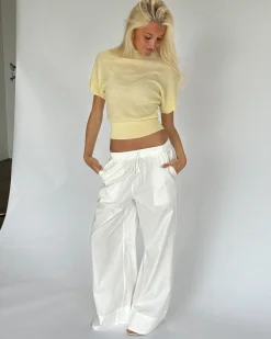 DYLAN strik top, gul