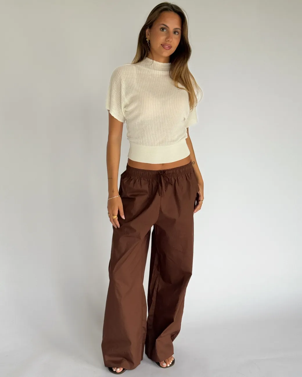 DYLAN strik top, hvid