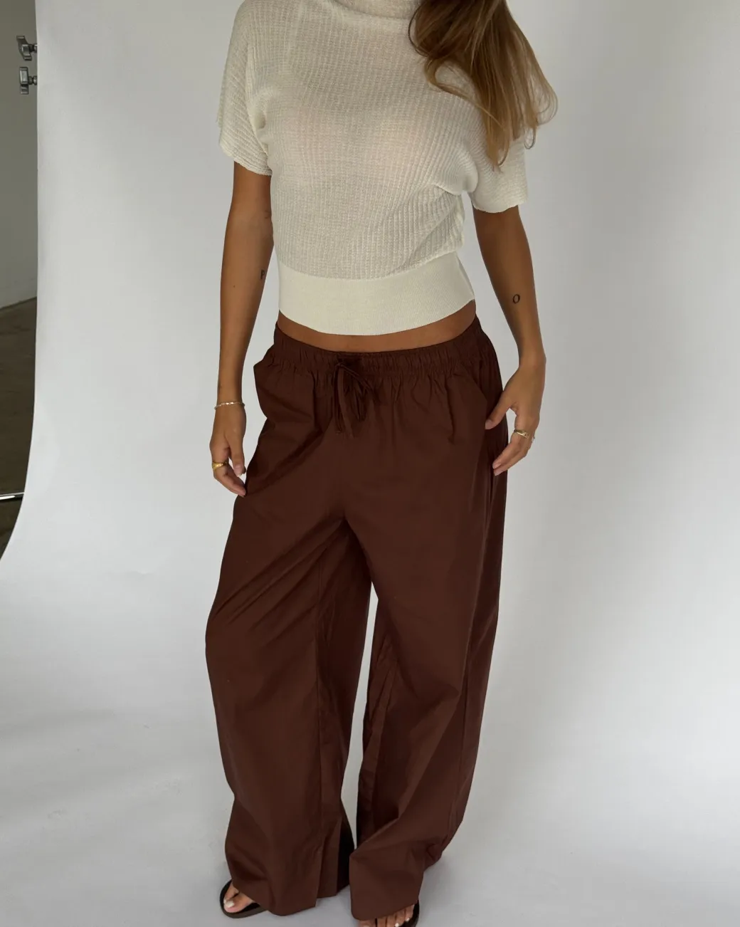 DYLAN strik top, hvid