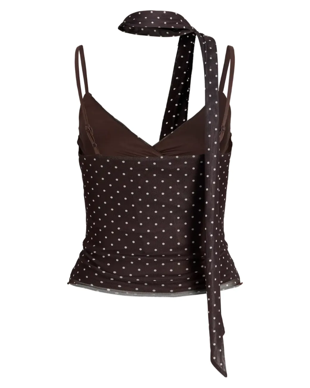 ELVIRA mesh top, brun