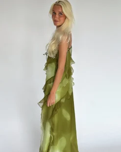 EMILIA maxi kjole, grøn