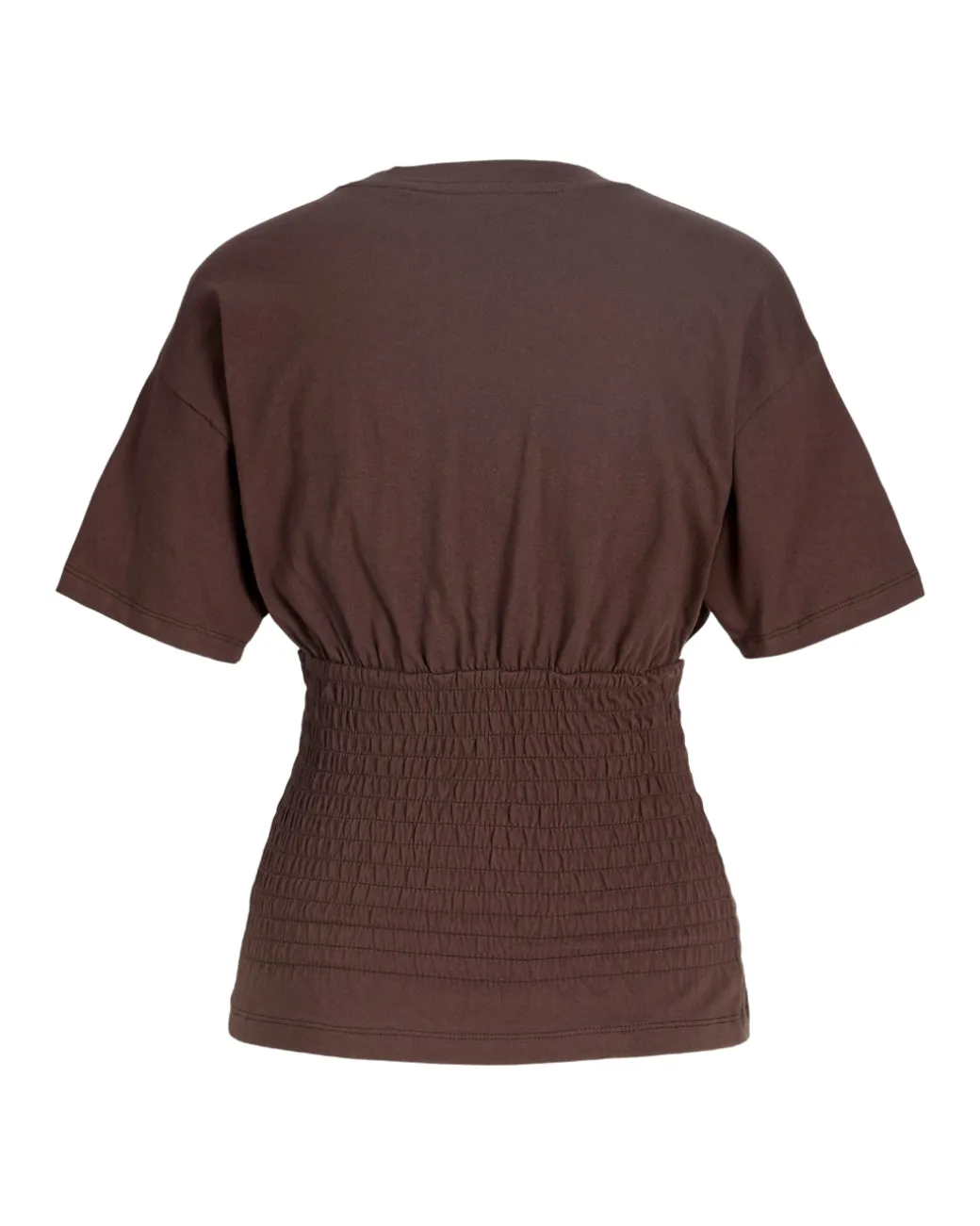 EVELYN smock t-shirt, brun