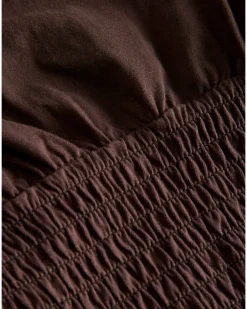 EVELYN smock t-shirt, brun