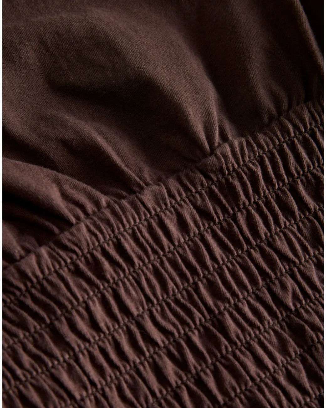 EVELYN smock t-shirt, brun