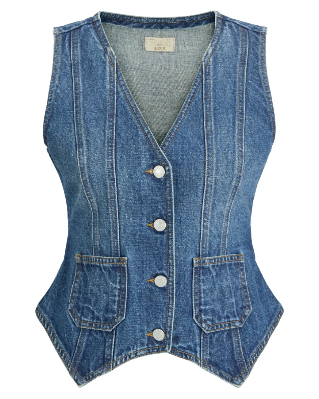 FAIZA denim top, blå