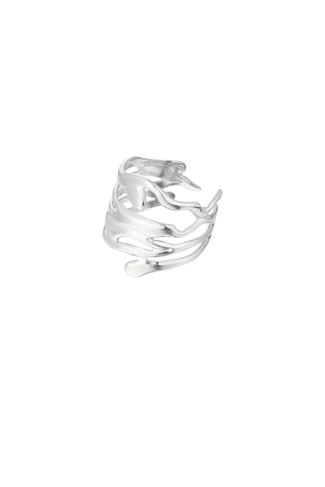 FELIA ring, sølvfarvet