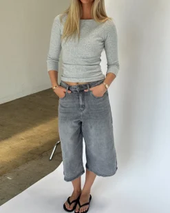 FIFI boatneck top, grå