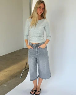 FIFI boatneck top, grå