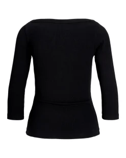 FIFI boatneck top, sort