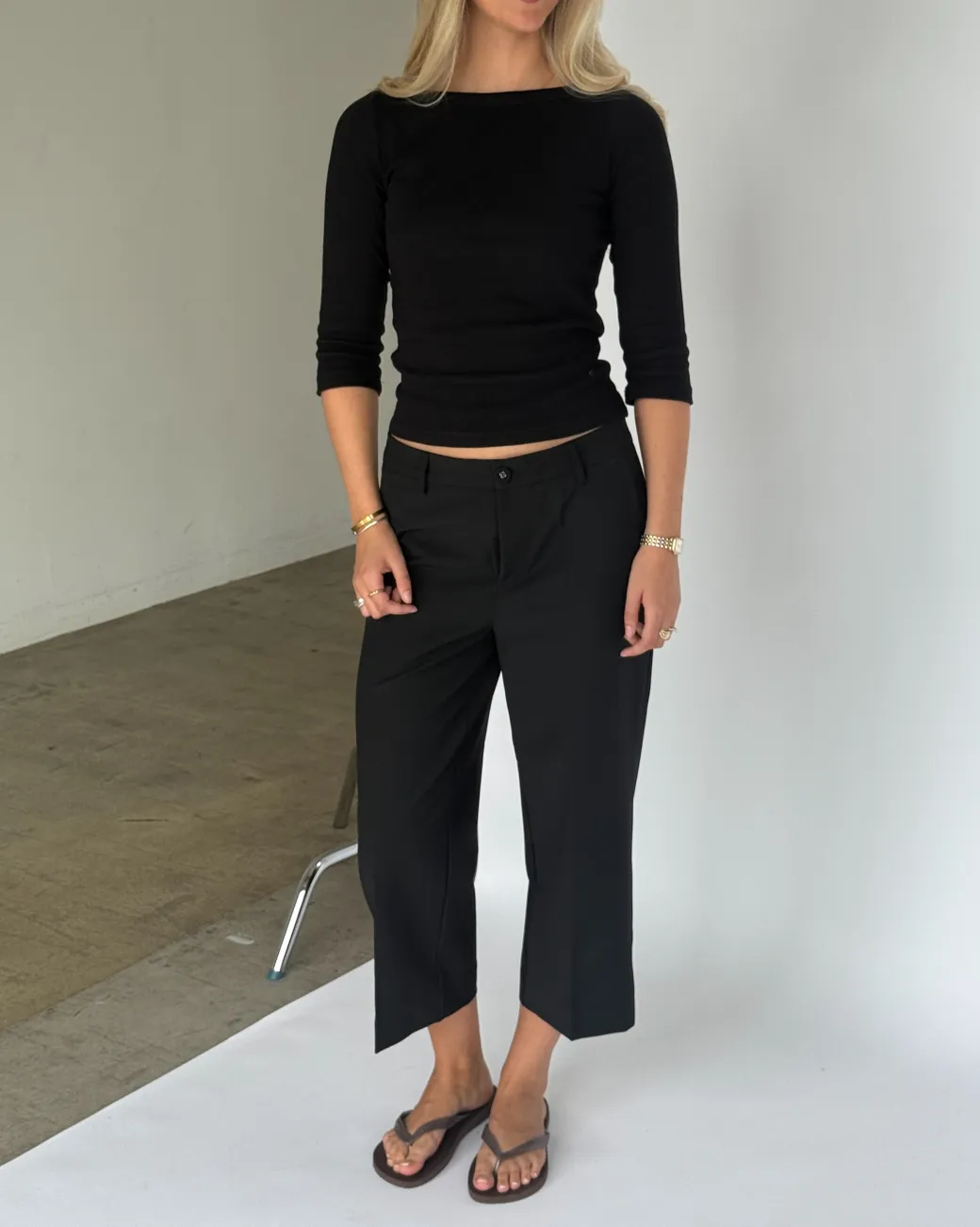FIFI boatneck top, sort