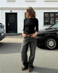 FIFI boatneck top, sort
