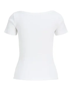 FIFI t-shirt boatneck, hvid