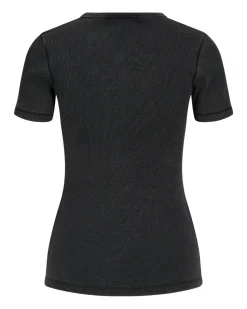 FRANKIE t-shirt, vasket sort